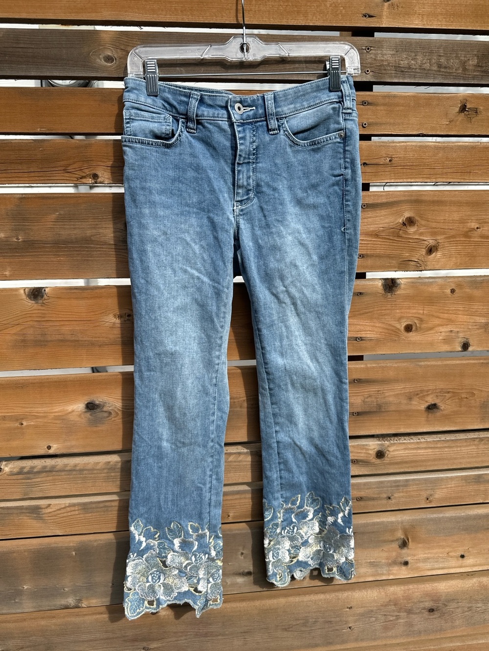 anthropologie embroidered jeans